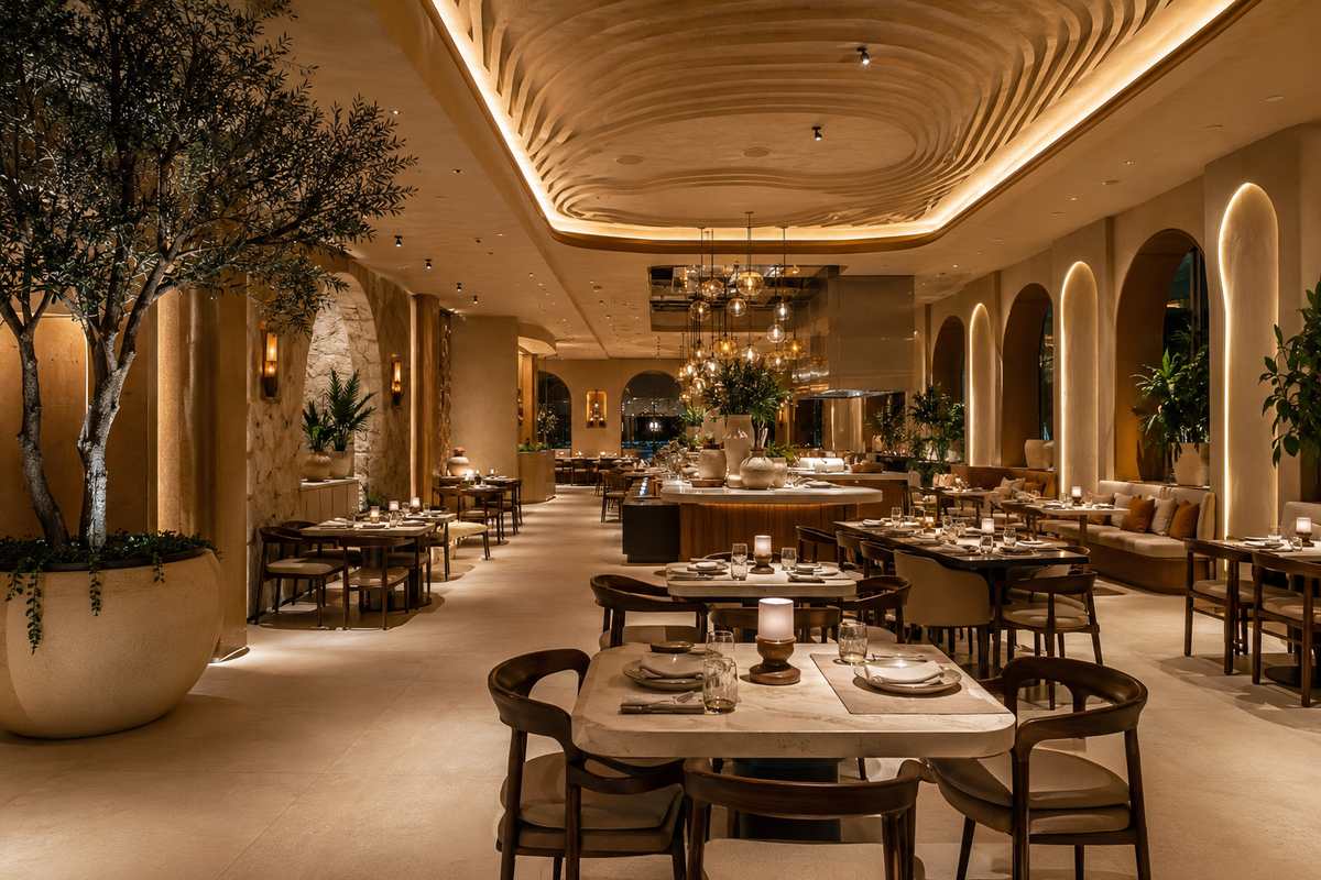 Modern luxury restaurant interior and fit-out