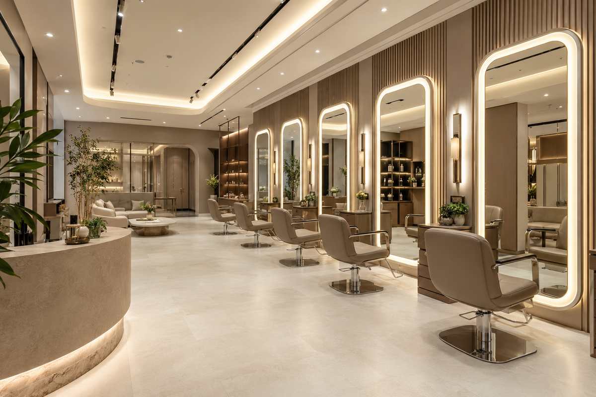 Premium beauty salon interior and fit-out